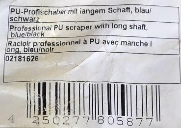 PMA-Tools PU Profischaber langem Schaft 02181626 Scheibenwerkzeug Klingenhalter