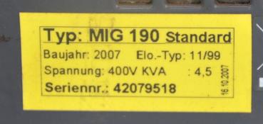 Posten TECHNOLIT MIG 190 MIG MAG / CO2 Schutzgas Schweißgerät Ersatzteilspender