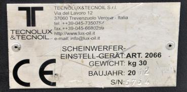 Tecnocolor Longus 2066 Scheinwerfereinstellgerät Lichteinstellgerät Scheinwerfer