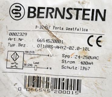 Lichtschranke Nussbaum 990411 Gleichlaufüberwachung OT18RS-AHY2-02.0 Bernstein