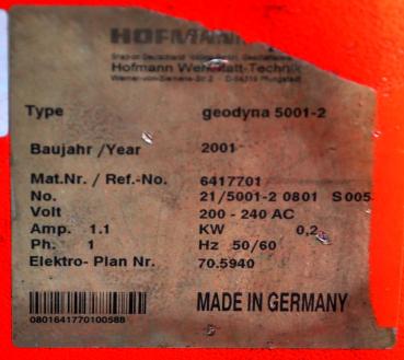 Reifenwuchtmaschine HOFMANN Geodyna 5001.2 Wuchtmaschine Auswuchtmasche Wuchte