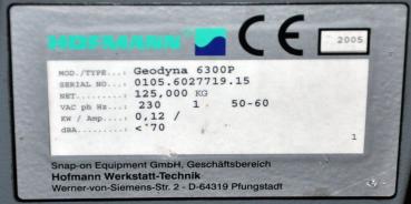 Reifenwuchtmaschine HOFMANN Geodyna 6300 P Auswuchtmaschine Powerclamp Wuchte