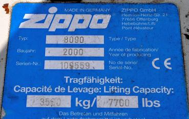 Preview: Bedienpult Zippo 8090 Scherenhebebühne hydraulische Hebebühne Hydraulikaggregat