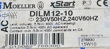 EATON DILM 12-10 Leistungsschütz Schütz Hebebühnen 3polig 3S +1S 5.5kW 230V
