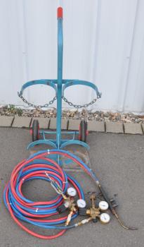 Preview: Flaschenwagen NIES 2 x 20L Gasflaschenwagen Acetylen Sauerstoff von Rothenberger