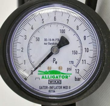 Reifenbefüller ALLIGATOR GATOR INFLATOR MID 2 Luftdruckprüfer Befüller 12 bar