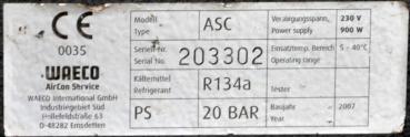 WAECO ASC 2000 R134a AirCon Klimaservicegerät Klimaservice Servicegerät VAS6381a