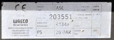 WAECO ASC 2000 R134a AirCon Klimaservicegerät Klimaservice Servicegerät VAS6381a