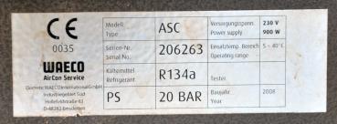 WAECO ASC 2000 R134a AirCon Klimaservicegerät Klimaservice Servicegerät VAS6381a