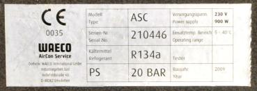 WAECO ASC 2000 R134a AirCon Klimaservicegerät Klimaservice Servicegerät VAS6381a