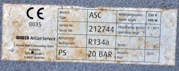 WAECO ASC 2000 R134a AirCon Klimaservicegerät Klimaservice Servicegerät