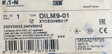 EATON DILM 9-01 Leistungsschütz Schütz Hebebühnen 3 polig 4kW 230 V/AC 9A