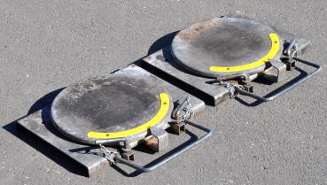 Preview: 2 Stück Drehplatten Achsmessstand Achsmessgerät Achsvermessung John Bean Snap On