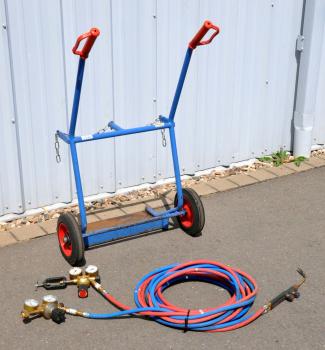 FETRA FL6 100Kg Flaschenwagen Gasflaschenwagen Acetylen Sauerstoff Rothenberger