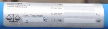 Eurokraft Flaschenwagen 1 x 20L Gasflaschenwagen Transportwagen Formiergas
