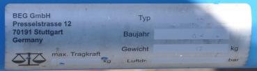 Eurokraft Flaschenwagen 1 x 20L Gasflaschenwagen Transportwagen Formiergas
