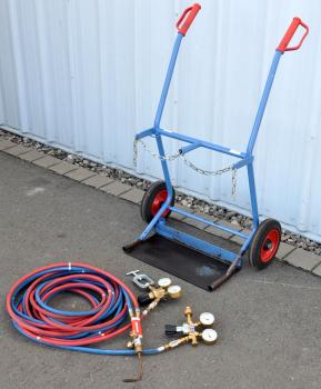 Preview: FETRA FL6 100Kg Flaschenwagen Gasflaschenwagen Acetylen Sauerstoff Rothenberger