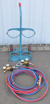 Preview: Flaschenwagen NIES 2 x 20L Gasflaschenwagen Acetylen Sauerstoff von Rothenberger