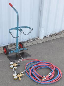 Preview: Flaschenwagen NIES 2 x 20L Gasflaschenwagen Acetylen Sauerstoff von Rothenberger