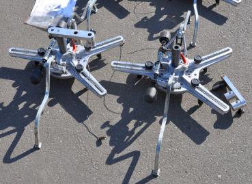 4 Stück HAWEKA Radklammern für Achsmeßstand Pro Clamp 12 bis 22 Zoll V501 V901