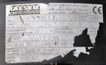 KAESER Kolbenkompressor EUROCOMP EPC 230-2-100 Kompressor Werkstattkompressor