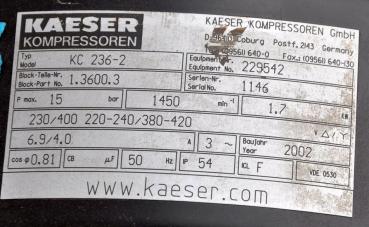 Kolbenkompressor KAESER EUROCOMP EPC 230-2-100 Kompressor Werkstattkompressor