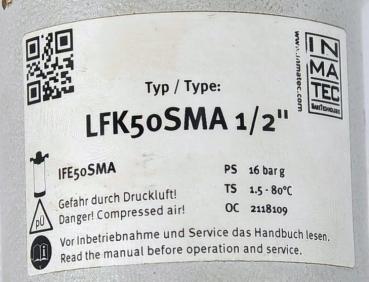 INMATEC LFK50SMA Filter Lufttrocker Kompressor Entfeuchter Kondensatabscheider