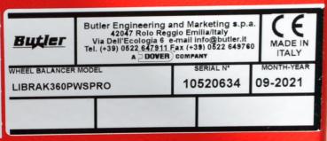 Butler Librak 360 PWS Pro Reifenwuchtmaschine Auswuchtmaschine Wuchte NEUWERTIG