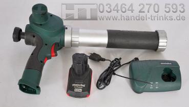 Metabo Akku Kartuschenpistole KPA 10.8 Volt für Folienbeutel Kartuschenpresse