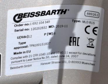 Scheinwerfereinstellgerät Beissbarth MLD 815 Lichteinstellgerät Lasereinheit