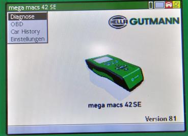 Hella Gutmann Mega Macs MM42 SE Diagnosegerät Update V81 OBD Tester VCI Docking