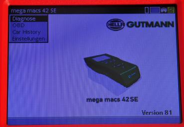 Hella Gutmann Mega Macs MM42 SE Diagnosegerät Update V81 OBD Tester VCI Docking