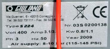 Reifenmontiermaschine GIULIANO S224 Montiermaschine Reifenwechselmaschine