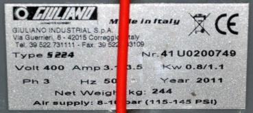 Reifenmontiermaschine GIULIANO S224 Montiermaschine Reifenwechselmaschine