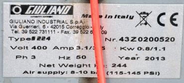 Reifenmontiermaschine GIULIANO S224 Montiermaschine Reifenwechselmaschine