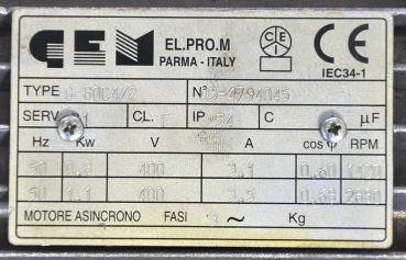 Motor Reifenmontagemaschine Guiliano ELPROM G 80C4/2 Antriebsmotor 4598919