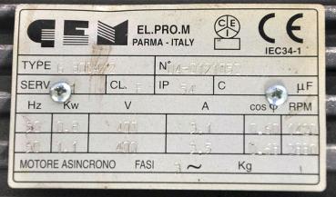 Motor Reifenmontagemaschine Guiliano ELPROM G 80C4/2 Antriebsmotor 4598919