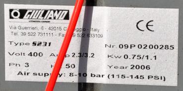 GIULIANO S231 Reifenmontiermaschine PAX Runflat Hilfsarm Reifenwechselmaschine