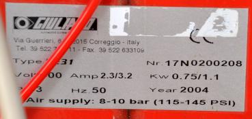 GIULIANO S231 Reifenmontiermaschine PAX Runflat Hilfsarm Reifenwechselmaschine