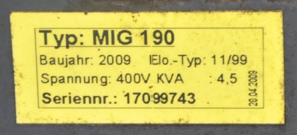 Posten TECHNOLIT MIG 190 MIG MAG / CO2 Schutzgas Schweißgerät Ersatzteilspender