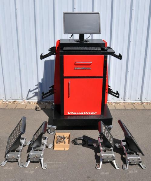 John Bean Visualiner 3D2 Achsvermessung Daten 2025 3D Achsmessstand Wandmontage