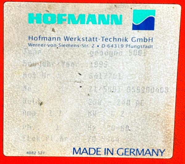 HOFMANN Geodyna 5001 Reifenwuchtmaschine Wuchtmaschine Auswuchtmasche Wuchte