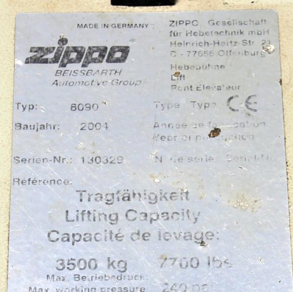 Zippo 8090 Bedienpult Scherenhebebühne hydraulische Hebebühne Hydraulikaggregat