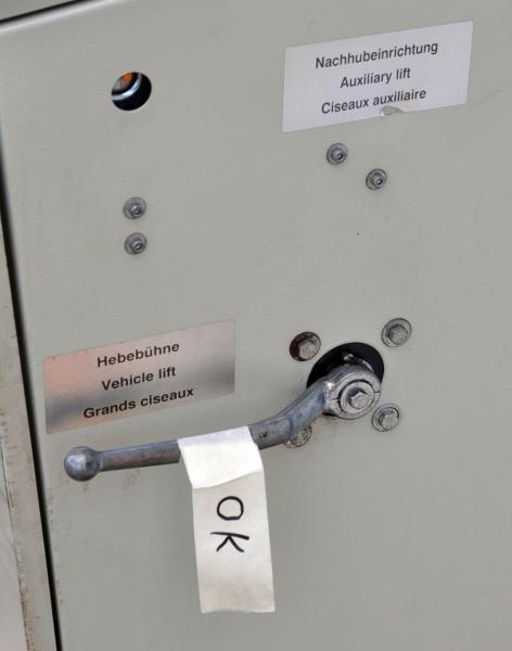 Zippo 8090 Bedienpult Scherenhebebühne hydraulische Hebebühne Hydraulikaggregat
