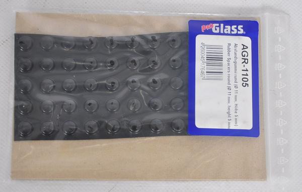 ProGlass AGR 1105 Abstandsgummi Gummifüsse 11x5mm Matte 55 Stück Glasreparatur