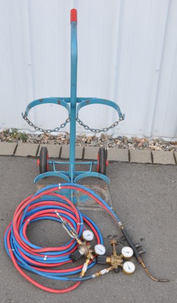 Flaschenwagen NIES 2 x 20L Gasflaschenwagen Acetylen Sauerstoff von Rothenberger