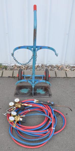 Flaschenwagen NIES 2 x 20L Gasflaschenwagen Acetylen Sauerstoff von Rothenberger