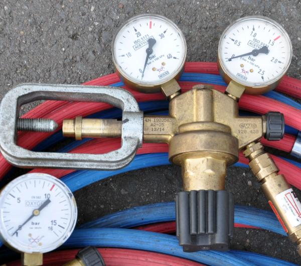 Flaschenwagen NIES 2 x 20L Gasflaschenwagen Acetylen Sauerstoff von Rothenberger