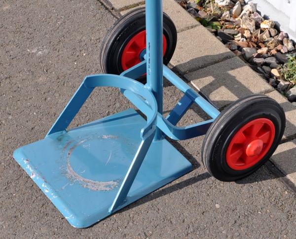 Flaschenwagen NIES 1 x 20L Gasflaschenwagen Transportwagen Formiergas Stickstoff