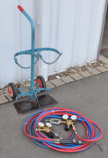 Flaschenwagen NIES 2 x 20L Gasflaschenwagen Acetylen Sauerstoff von Rothenberger